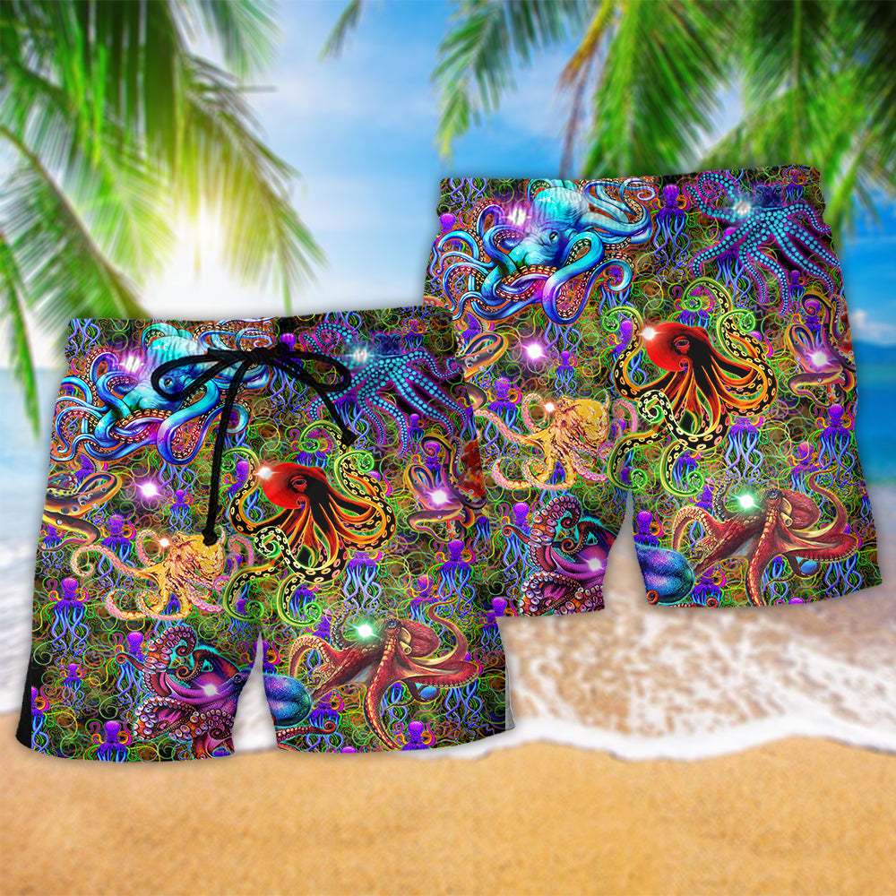 Octopus Life Full Color – Beach Short