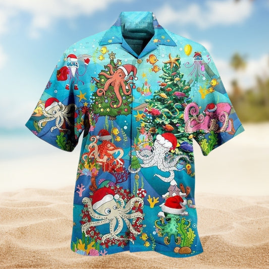 Octopus Merry Christmas Limited Edition – Hawaiian Shirt