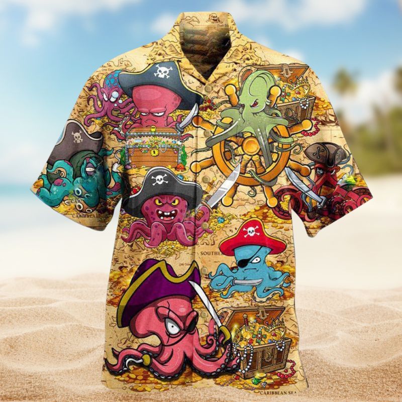Octopus Pirate Captain Edition – Hawaiian Shirt