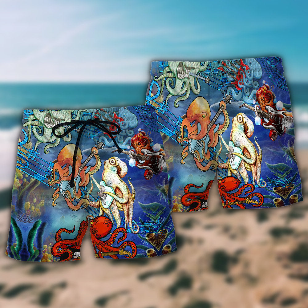 Octopus Rocktopus Funny - Beach Short