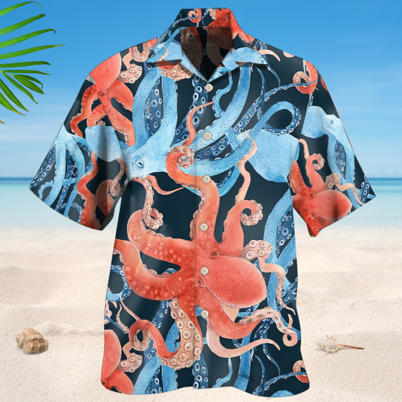 Octopus Ocean Life Basic Style – Hawaiian Shirt