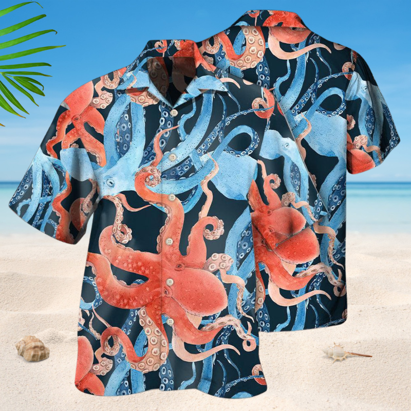 Octopus Ocean Life Basic Style – Hawaiian Shirt