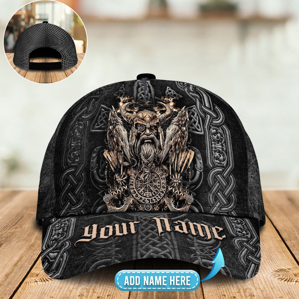 Viking Odin Hugin Munin Personalized – Classic Cap
