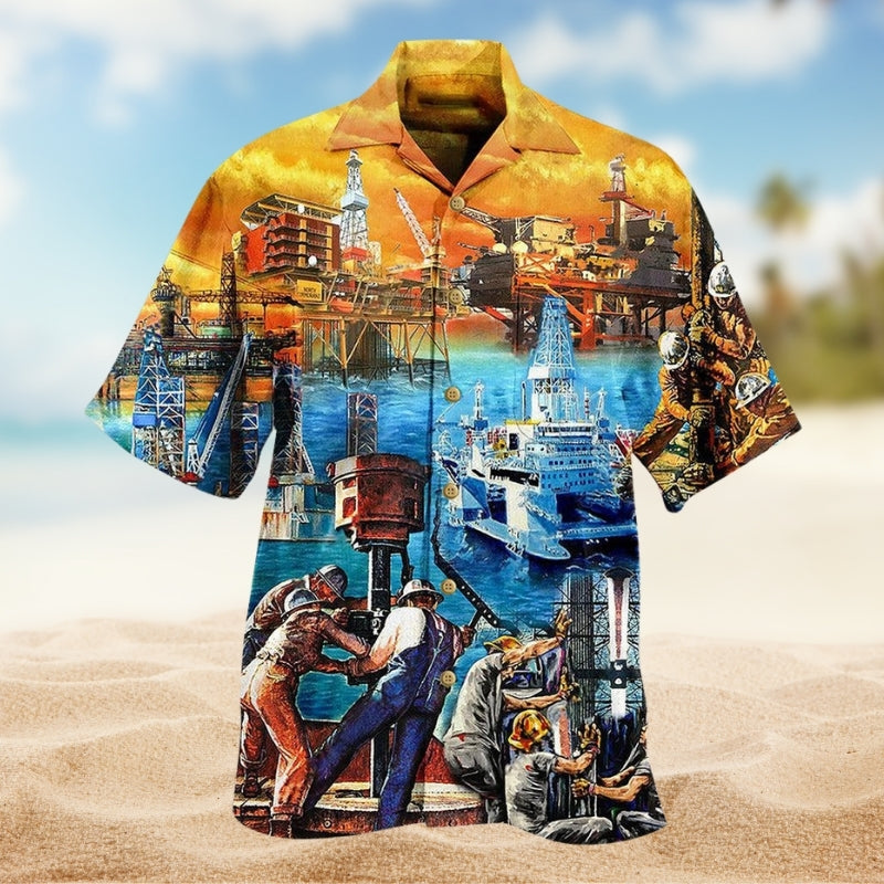 Oil Field Drill Till It Squirts Limited Edition – Hawaiian Shirt