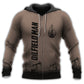 Oil Field Worker Dark Brown Style - 3D Hoodie