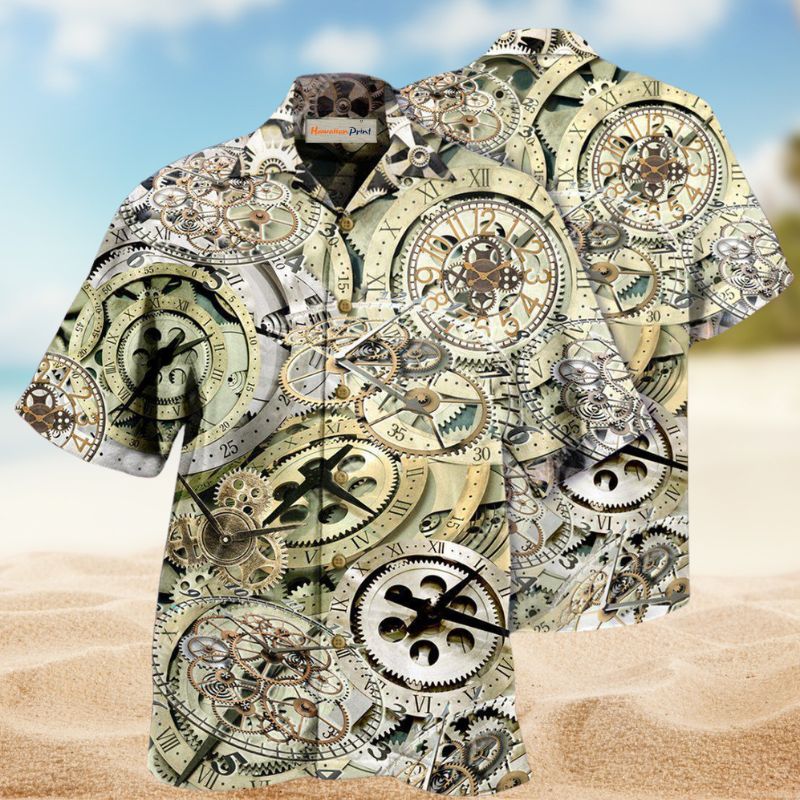One Speed One Gear Clock Edition – Hawaiian Shirt
