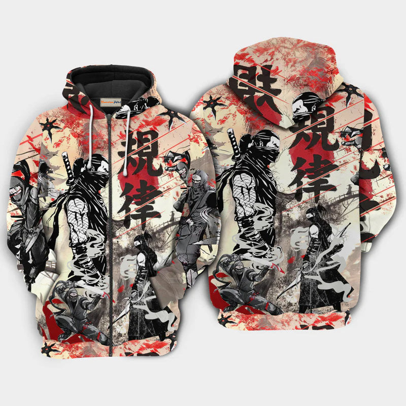 Only A Ninja Can Stop Ninja - 3D Hoodie
