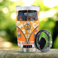 Hippie Van Orange Hibiscus Personalized 20 Oz Tumbler For Hot Cold Drinks And Travel