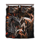 Orange Dragon And Wolf Fantasy Bedding Cover For Fantasy Bedroom Decor