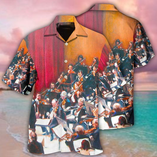 Orchestra Colorful Music Lover Pattern – Hawaiian Shirt
