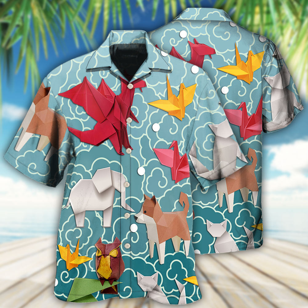 Origami Lover Artistic Paper Fold - Hawaiian Shirt