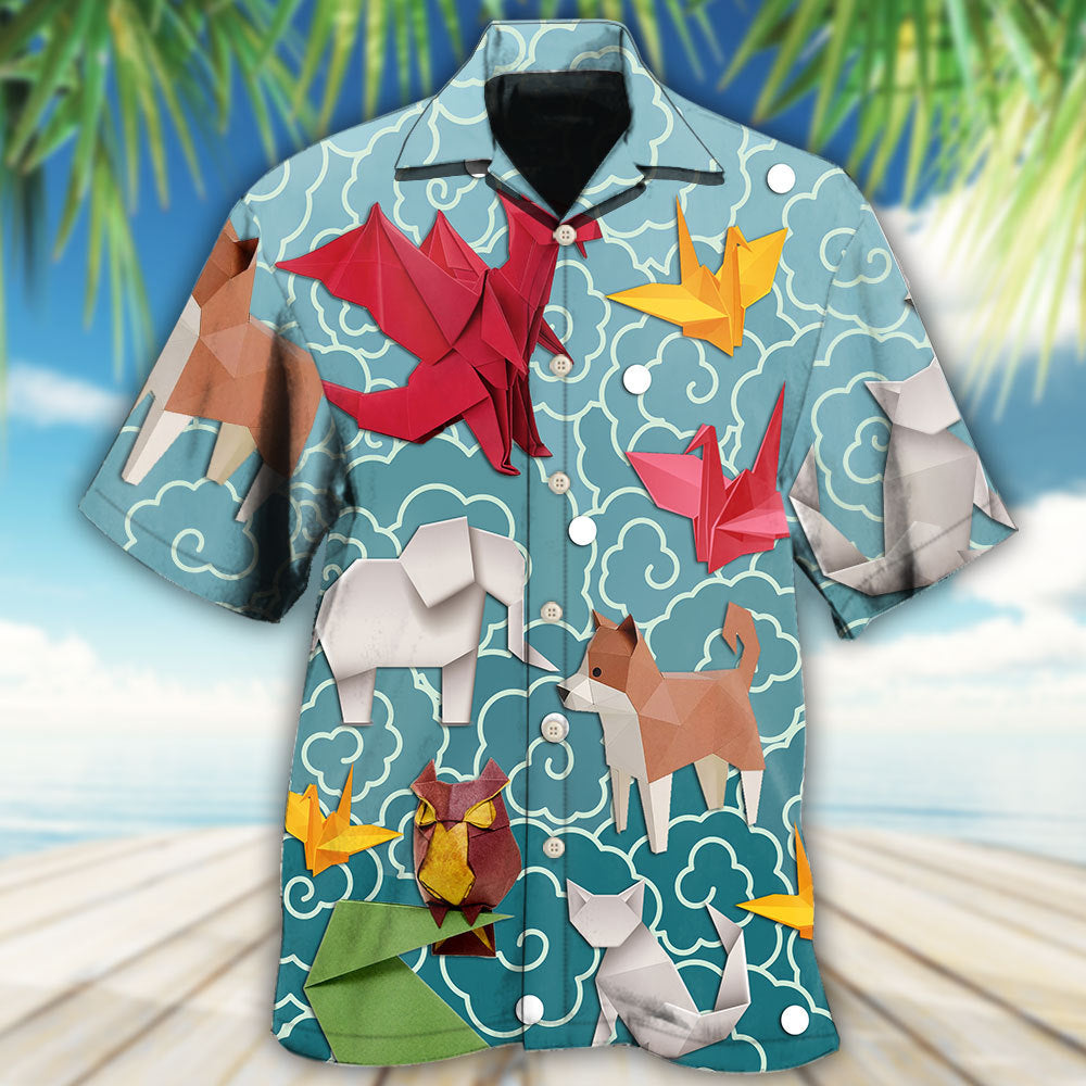 Origami Lover Artistic Paper Fold - Hawaiian Shirt