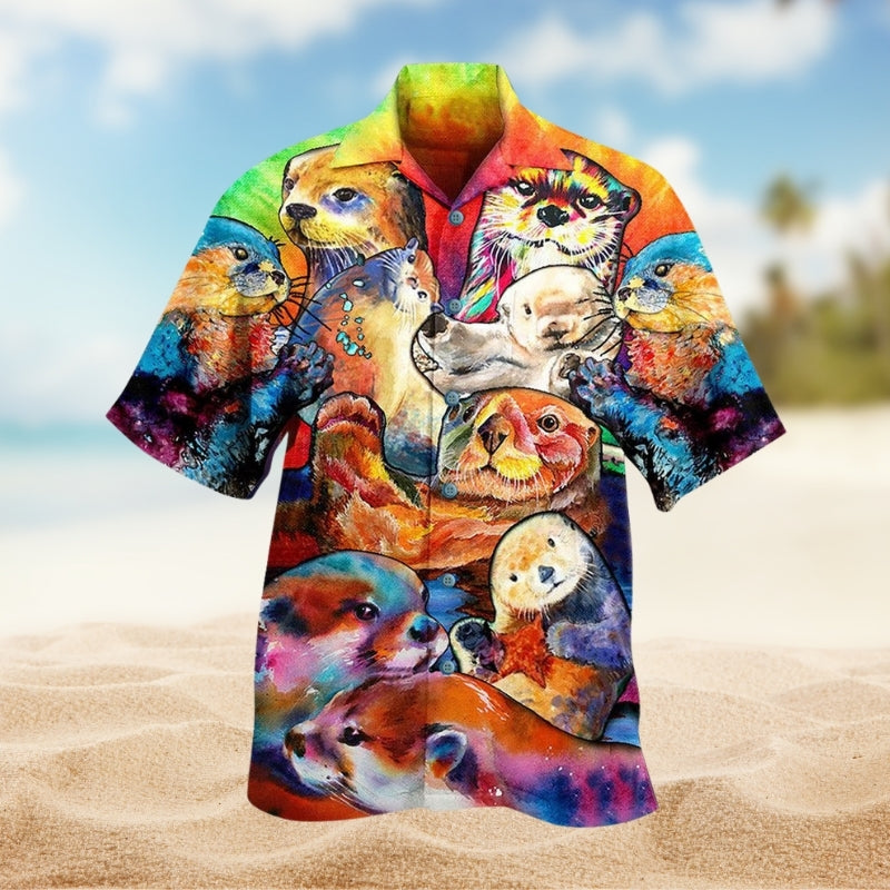 Otter Lovely Cute Animals Limited Edition – Hawaiian Shirt