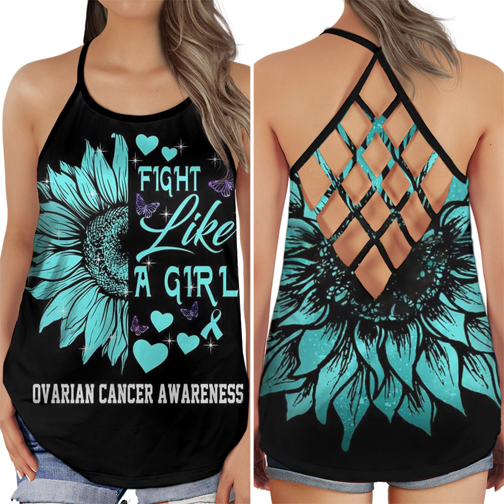 Ovarian Cancer Fight Like A Girl Edition – Hollow Tank Top