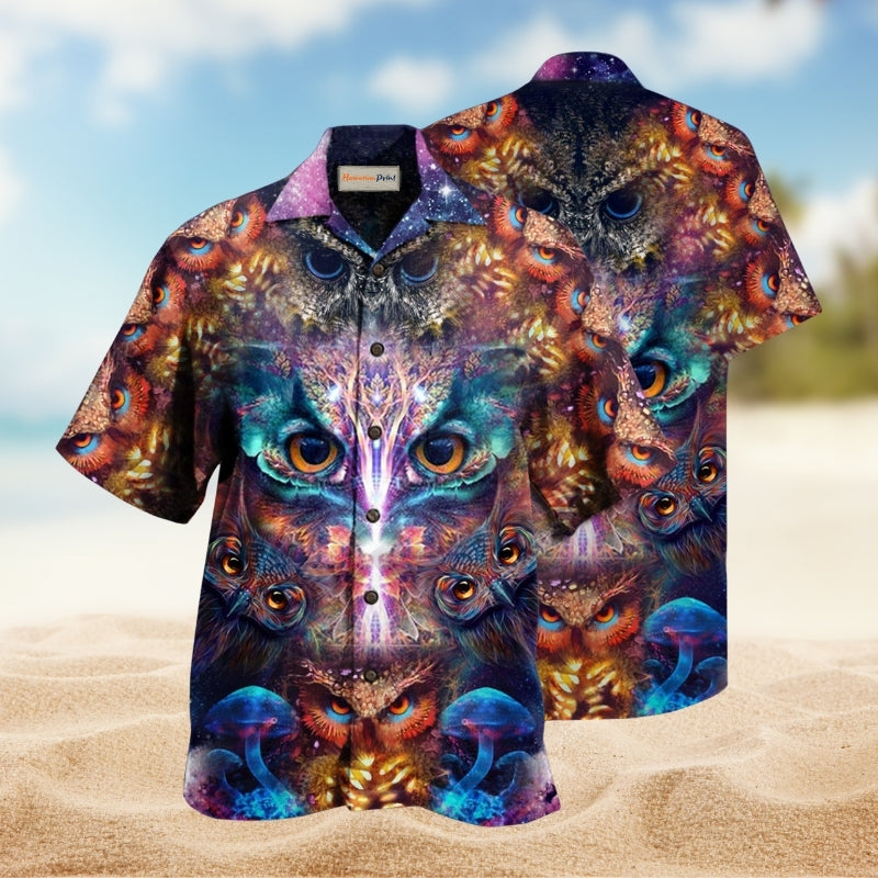 Owl Awesome Eyes Limited Edition – Hawaiian Shirt