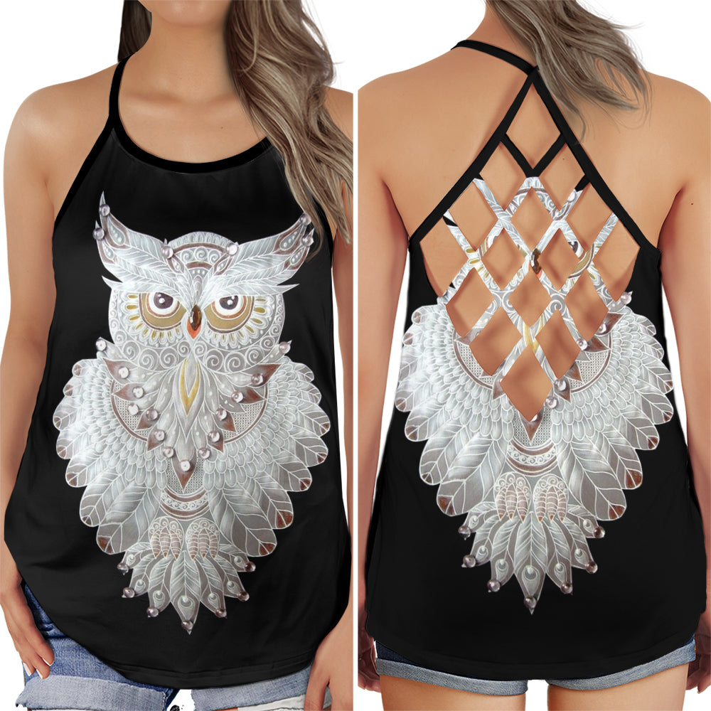 Owl Dreamer Light Color Style - Hollow Tank Top