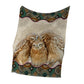 Owl Family Vintage Mandala 50 x 60 Inch Flannel Blanket For Cozy Bedroom And Sofa Decor