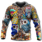 Owl Full Color Love Art - 3D Hoodie