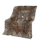 Owl Metal Pattern 50 x 60 Inch Flannel Blanket For Cozy Bedroom And Sofa Decor