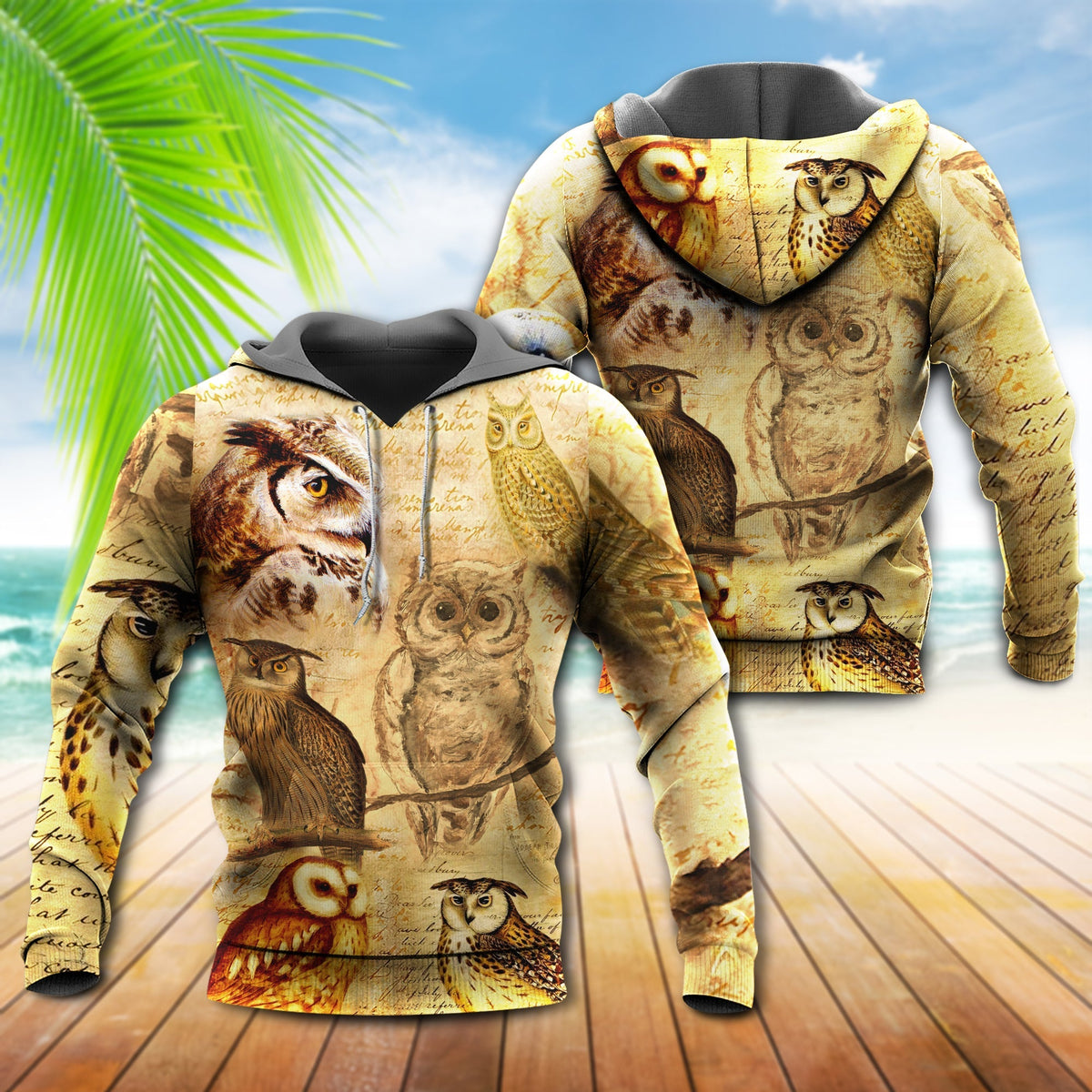 Owl Retro Love Life Cool Style - 3D Hoodie