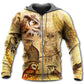Owl Retro Love Life Cool Style - 3D Hoodie