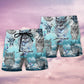 Owl Tattoo Fantasy Sky Cool – Beach Short