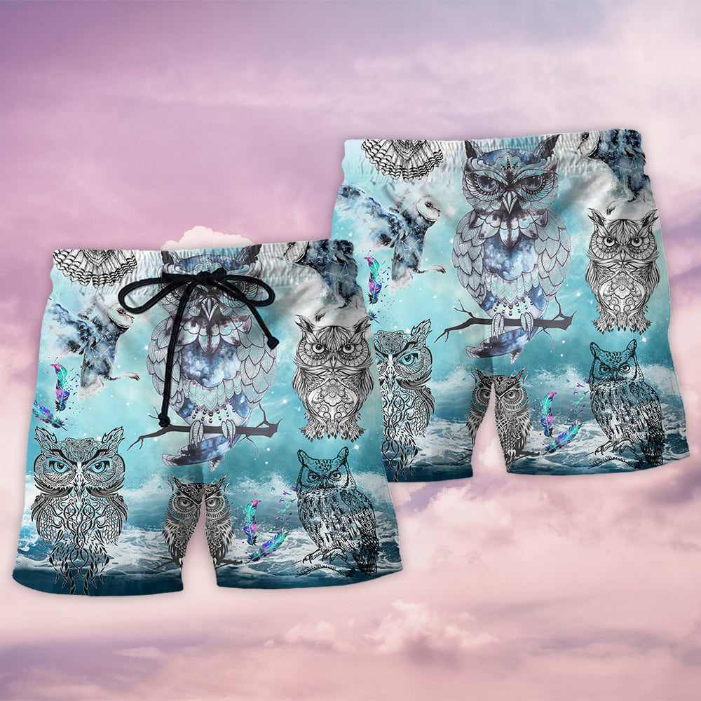 Owl Tattoo Fantasy Sky Cool – Beach Short