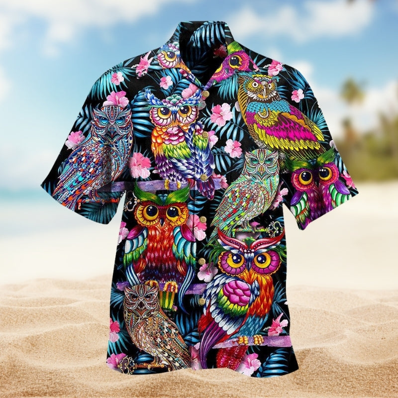Owls And Flowers Limited Edition – Hawaiian Shirt
