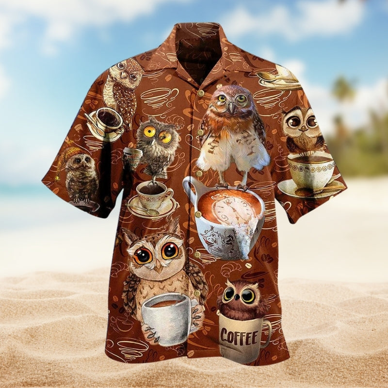 Owls Love Coffee Limited Edition – Hawaiian Shirt