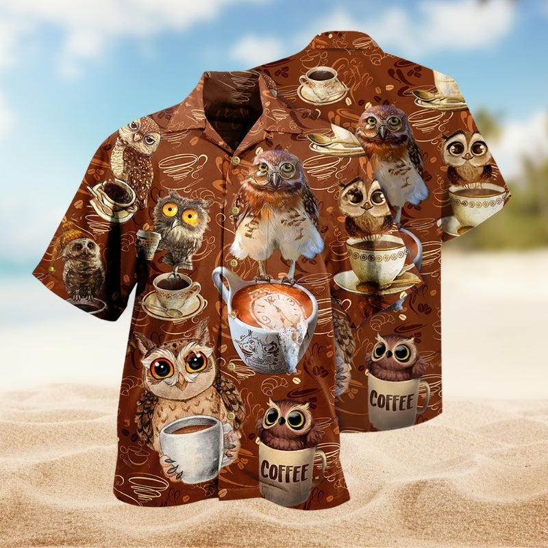 Owls Love Coffee Limited Edition – Hawaiian Shirt