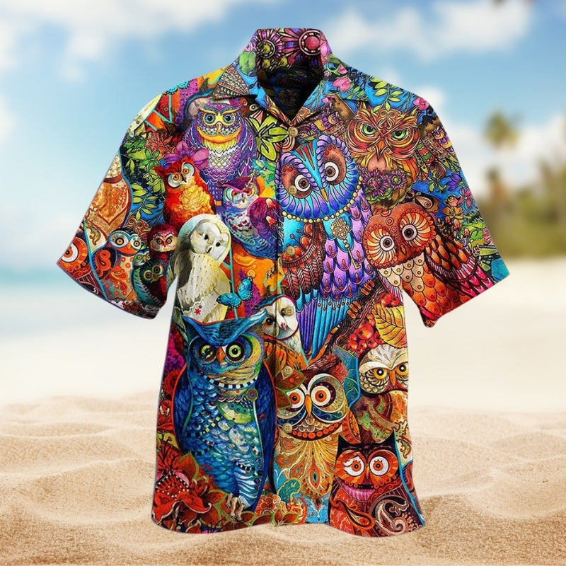 Owls Love Red Limited Edition – Hawaiian Shirt