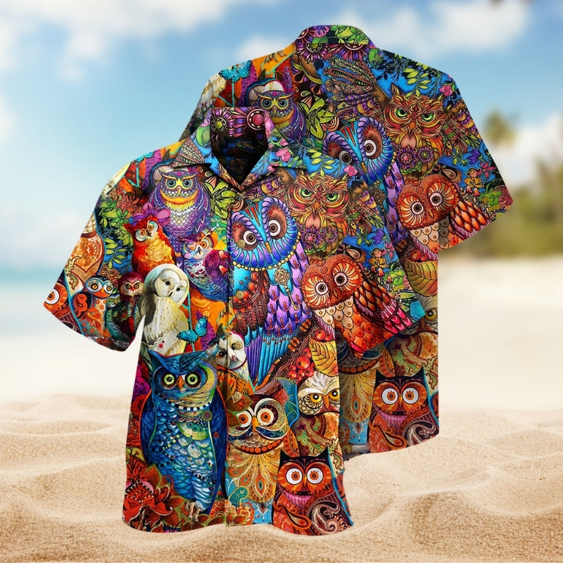 Owls Love Red Limited Edition – Hawaiian Shirt