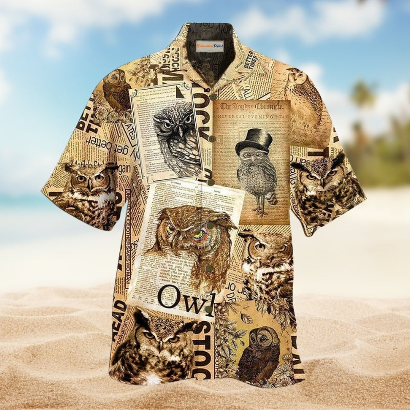 Owls Paper Retro Style Limited Edition – Hawaiian Shirt