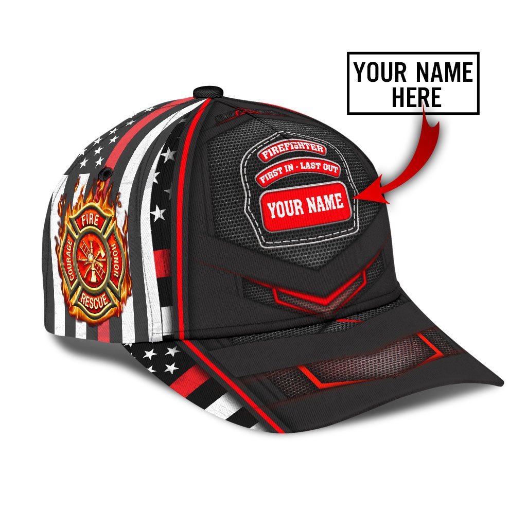 Custom Name Firefighter – Classic Cap