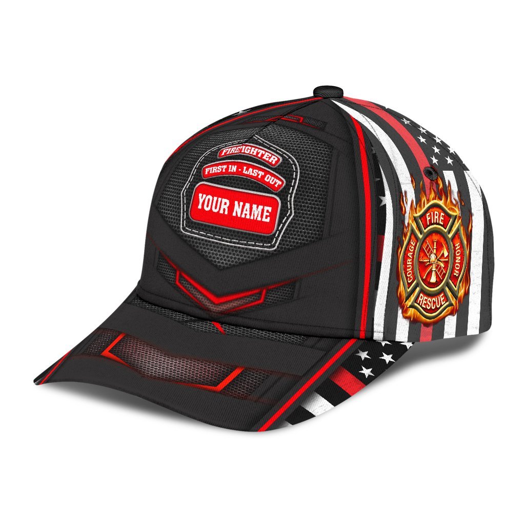 Custom Name Firefighter – Classic Cap