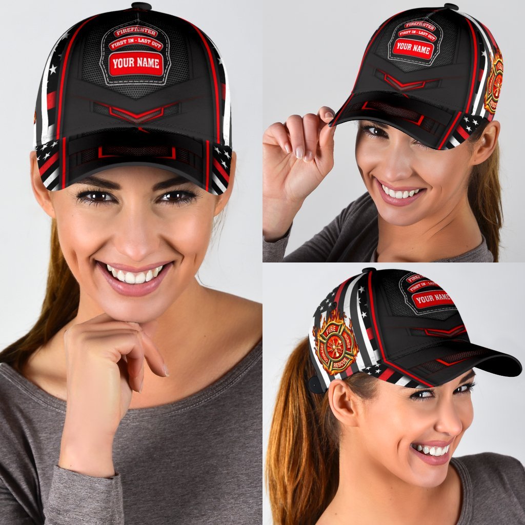 Custom Name Firefighter – Classic Cap