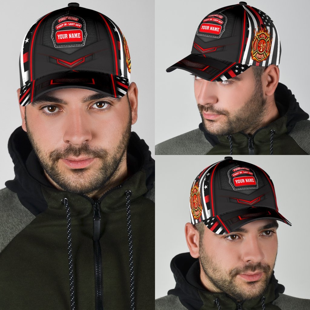 Custom Name Firefighter – Classic Cap