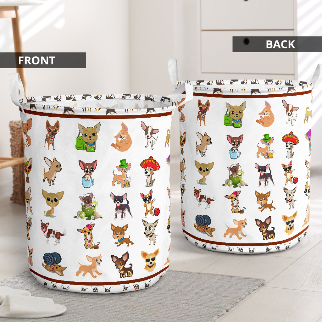 Chihuahua friendly - Laundry basket-Owls Matrix