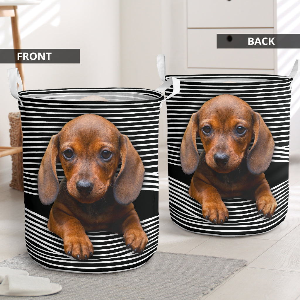 Dachshund strip - Laundry basket-Owls Matrix