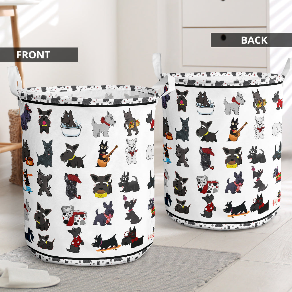 Scottish terrier - Laundry basket-Owls Matrix