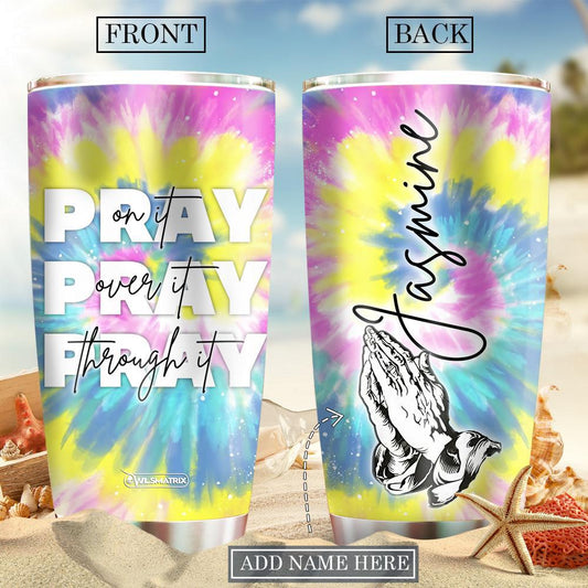 Pray On It Personalized 20 Oz Tumbler For Travel Gifts