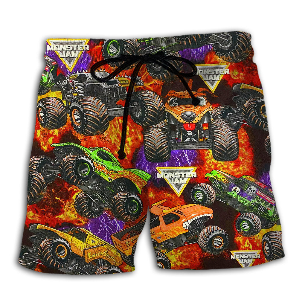 Monster Trucks Power Packed – Beach Short