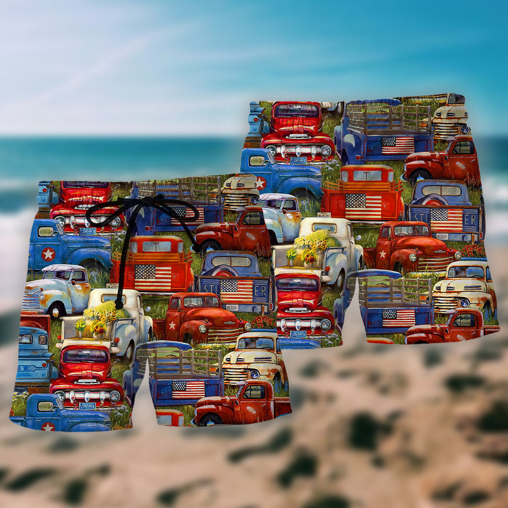 Amazing Packed Trucks Power – Beach Short