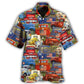 Colorful Packed Trucks Art - Hawaiian Shirt