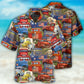 Colorful Packed Trucks Art - Hawaiian Shirt
