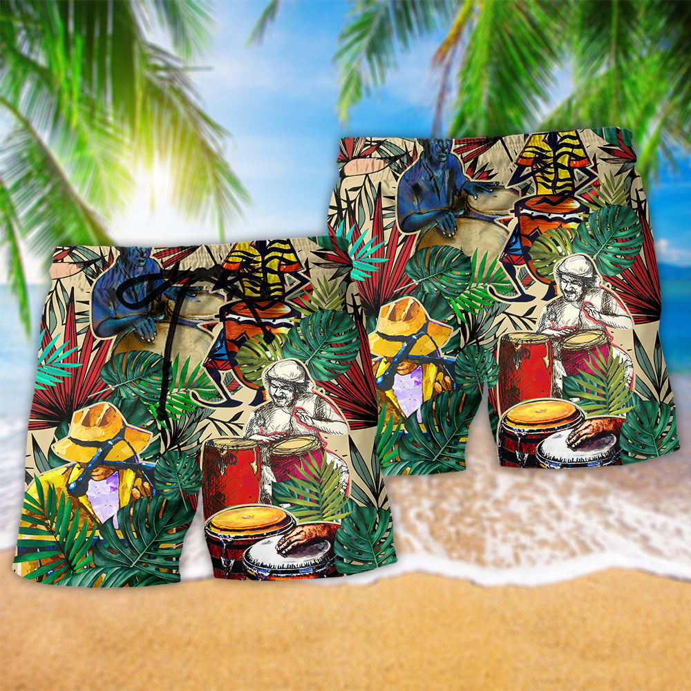 Palm Tree Tropical Rhythm Summer Art – Beach Short