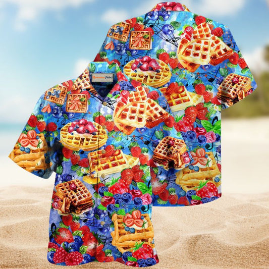 Pancake Strawberry And Blueberry Edition – Hawaiian Shirt