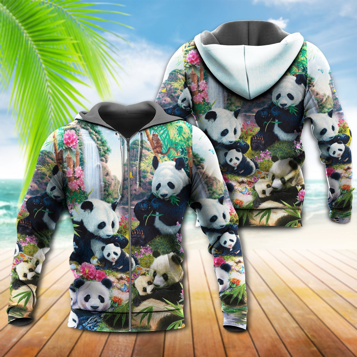 Keep Calm Hug A Panda Quote – 3D Hoodie