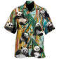 Cute Panda Minimal Art - Hawaiian Shirt
