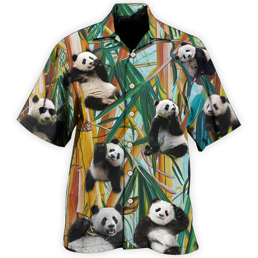 Cute Panda Minimal Art - Hawaiian Shirt